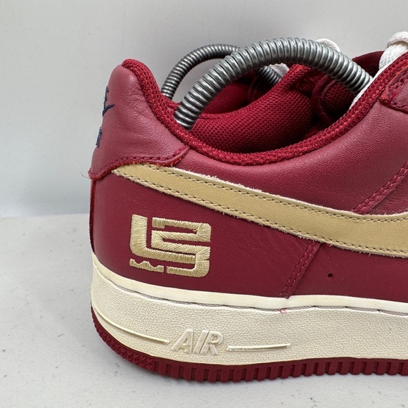 Nike Air Force 1 Low LeBron James Cavalier Red Gold 2000 RARE! Size 8.5 Men’s - Picture 6 of 10
